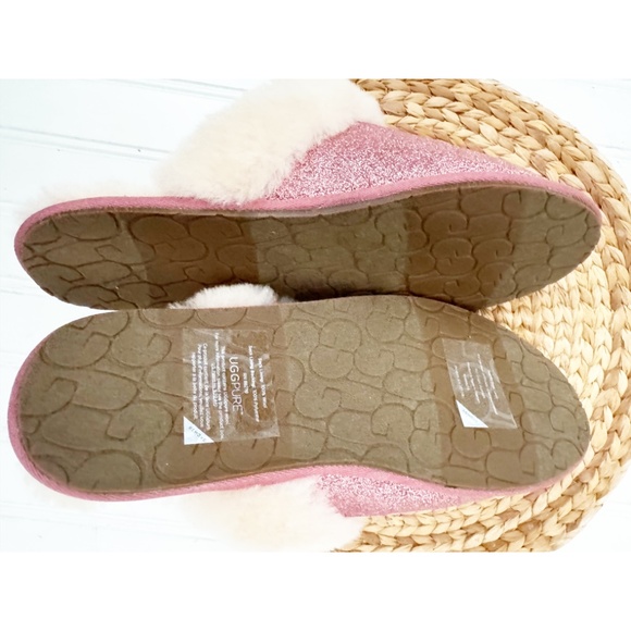NEW UGG Scuffette Pink Glitter Sparkle Slippers 12 - Picture 6 of 8